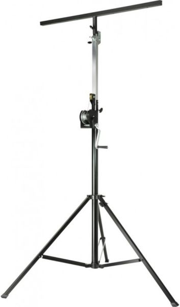Adam Hall Stands SWU 400 T Wind up Kurbelstativ mit Traverse schwarz