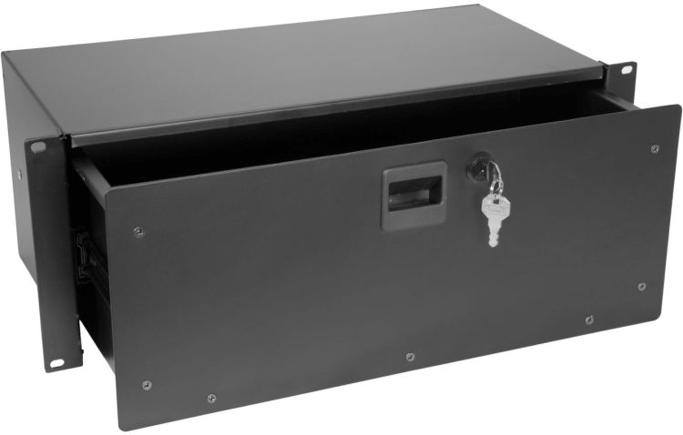 OMNITRONIC Rackschublade SN-4 Rackschublade mit Schloss 4HE