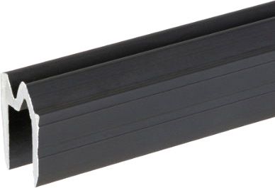 Adam Hall Hardware 6103 BLK - Aluminium-Hybrid-Schließprofil schwarz für 9,5 mm Material