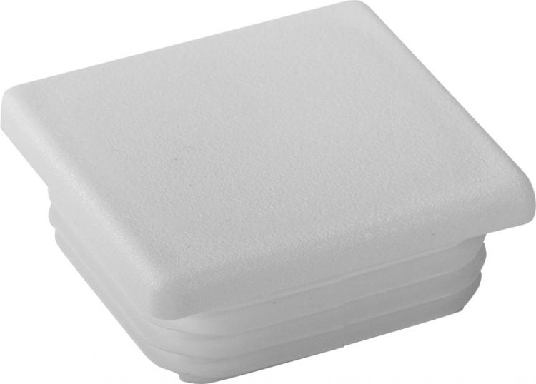 Riggatec Endkappe signalweiß für 50 x 50 x 3-5 mm Rohr Vierkant