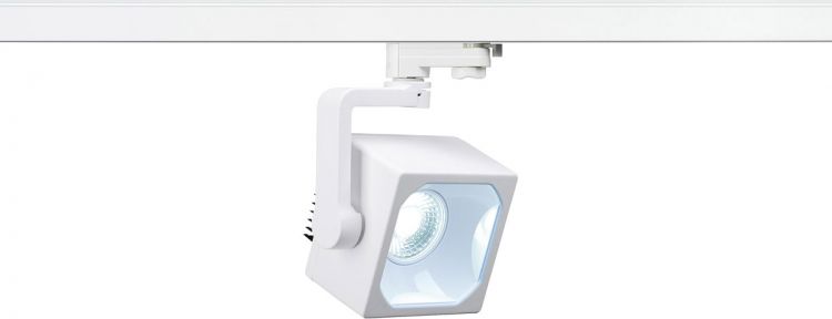 SLV EURO CUBE Spot für 3Phasen Hochvoltschiene, LED, 4000K, weiß