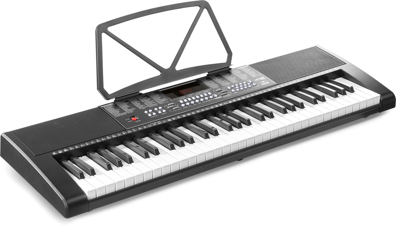 Produktbild von COSTWAY Keyboard Piano 61 Tasten, Digital Piano Mit Ständer & Mikrofon & Tragetasche, E-Piano