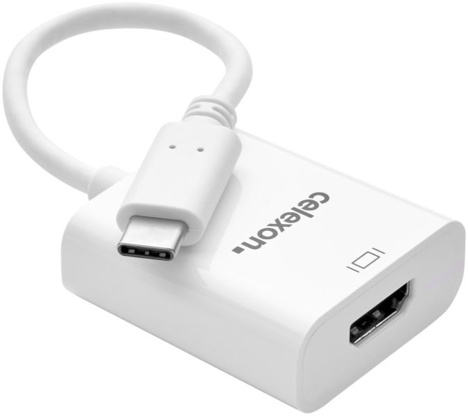 celexon USB-C auf HDMI M/F Adapter, weiß