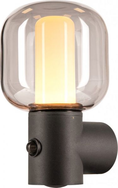 SLV OVALISK, applique extérieure, anthracite, LED, 9,6W, 3000/4000K, détecteur de mouvement