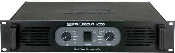 DAP-Audio P-1200 2U High Power Double Class-H Stereo PA Amplifier, Black
