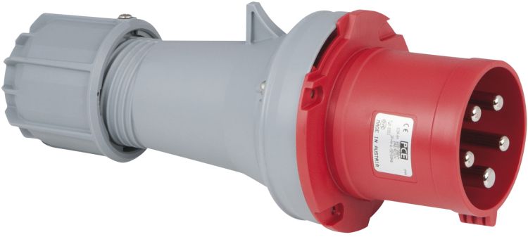 PCE CEE 63A 400V 5p Stecker männlich - Rot, IP44