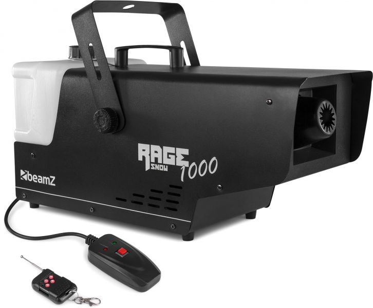 beamZ Rage 1000 Schneemaschine mit Wireless Controller