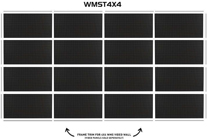 ADJ WMST4X4 Rahmenverkleidungssatz für die 4x4-Videowand der WMS-Serie