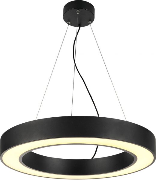 SLV MEDO RING 60 Pendelleuchte,  LED, schwarz, Ø 60 cm, inkl. LED-Treiber