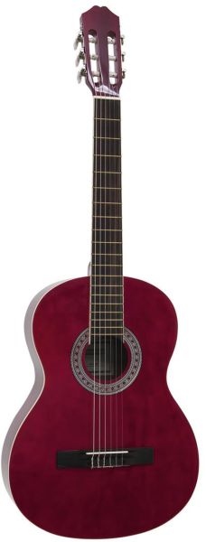 DIMAVERY AC-303 Klassikgitarre, rot
