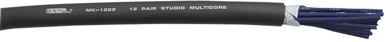 DAP-Audio MK-1222 - Studio Multicore 12-paariges Kabel, einfach geschirmt