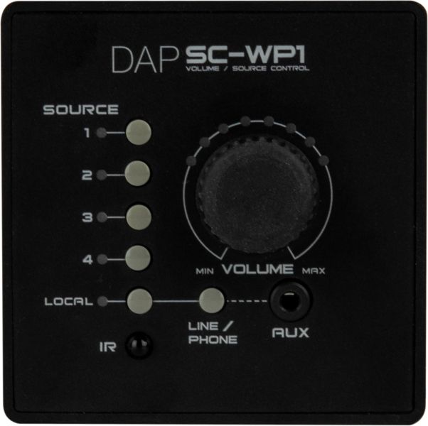 DAP-Audio SC-WP1 Wand-Bedienfeld für SC-5.2 Signalwahlschalter - schwarz