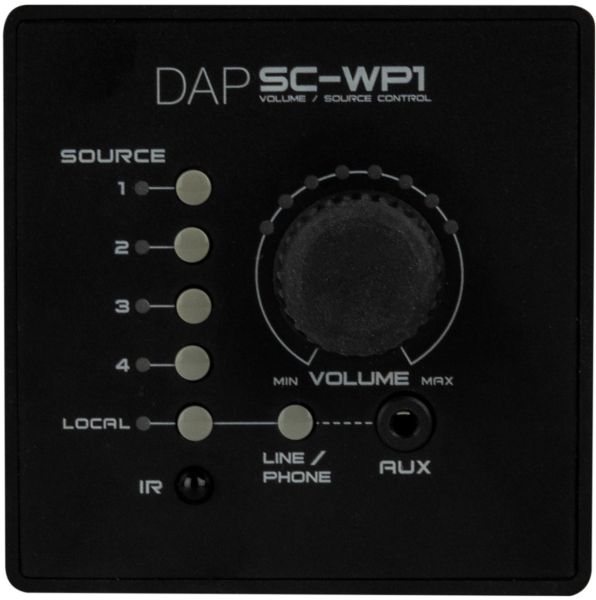 DAP-Audio SC-WP1 Wand-Bedienfeld für SC-5.2 Signalwahlschalter - schwarz
