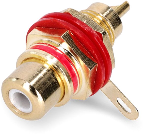 Adam Hall Connectors 4 STAR PR2 RED - Cinch Einbaubuchse Female