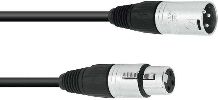SOMMER CABLE XLR Kabel 3pol 0,5m sw Neutrik