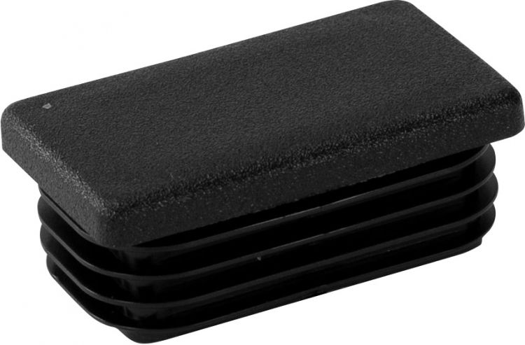 Riggatec Endkappe schwarz für 50 x 30 x 1-3 mm Rohr Vierkant