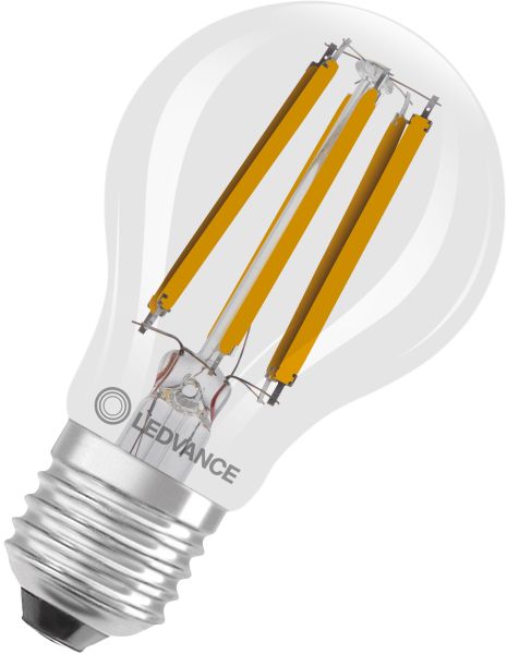 LEDVANCE LED Classic A 100 Filament DIM Energieeffizienzklasse B S 8,2 W 827 Klar E27
