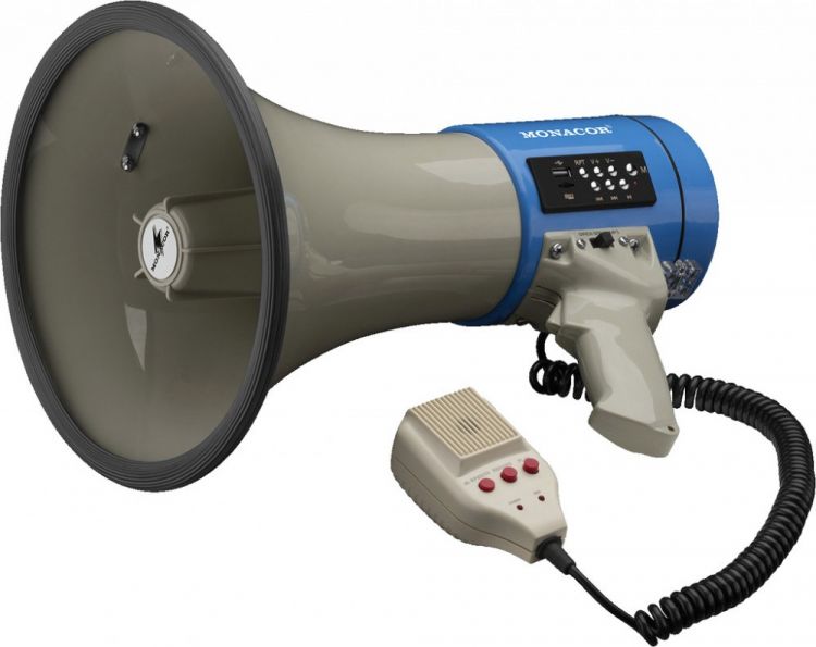 MONACOR TM-17M Megafon mit MP3-Funktion, 110 dB