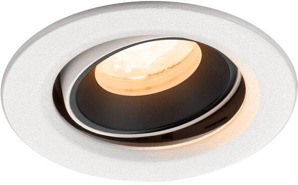 SLV NUMINOS® MOVE XS, Deckeneinbauleuchte weiß/schwarz 2700 K 40°