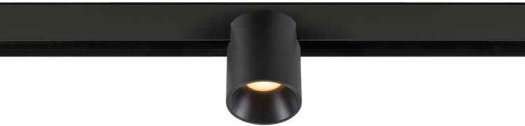 SLV FIXT-IT!, 48V, DALI, rund, Surface mounted track, Spot, 3000K, 6.6 W, 36°, schwarz / schwarz