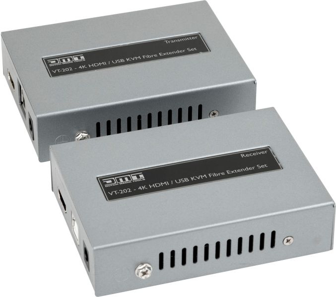 DMT VT202 - KVM HDMI / USB Fibre Extender Set Glasfaserlösung für USB- & HDMI-Signale