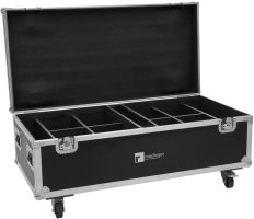ROADINGER Flightcase 8x AKKU IP PAR 7 QCL WDMX avec fonction de chargement