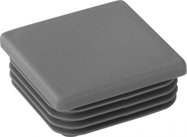 Riggatec Endkappe verkehrsgrau für 50 x 50 x 0,8-3 mm Rohr Vierkant