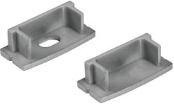Tapones EUROLITE para U-Profil 20mm plata