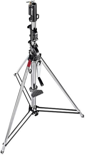 Manfrotto - 087NW - Stativ Wind-Up Silber 3-tlg.