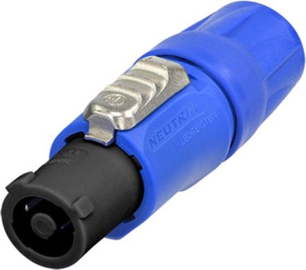 Neutrik NAC3FCA-1 - Verriegelbarer Kabel-Steckverbinder, power-in, Schraubklemmen, blau, V-0 EInsatz