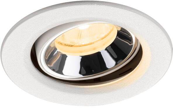 SLV NUMINOS® MOVE XS, Deckeneinbauleuchte weiß/chrom 4000 K 20°