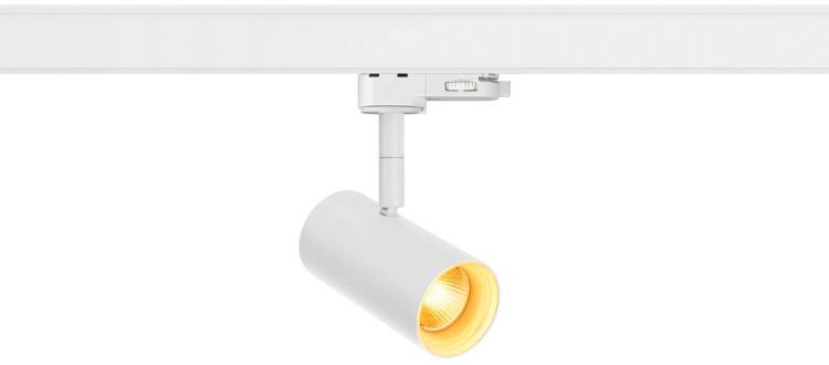 SLV NOBLO® SPOT, 3~ Spot, rund, 2000-3000K, 8.4 W, Dim-to-Warm, Phasenabschnitt, 36°, weiß