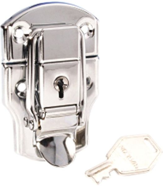 Adam Hall Hardware 1909 Aufbauschloss mittel verchromt abschließbar