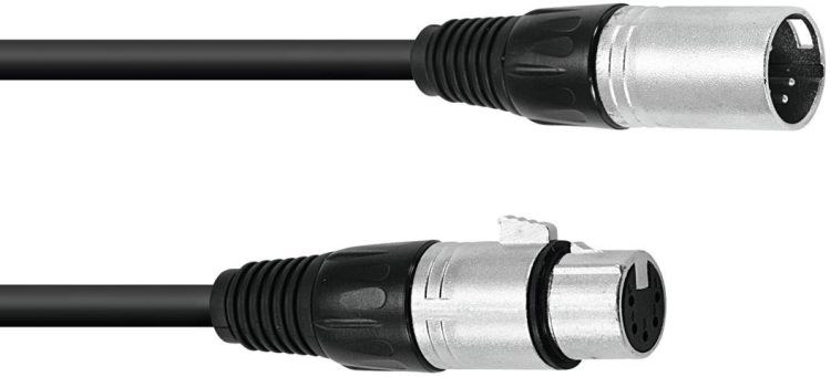 OMNITRONIC XLR Kabel 5pol 5m sw