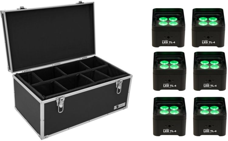 EUROLITE Set 6x LED TL-4 Trusslight + Case