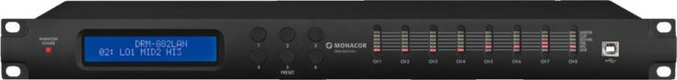 MONACOR DRM-882LAN Router matriz 8x8 digital