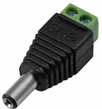 EUROLITE Adapter Hohlstecker/Schraubklemme männlich