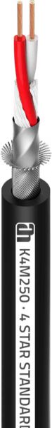 Adam Hall Cables 4 STAR M 250 - Mikrofonkabel 2 x 0,50 mm