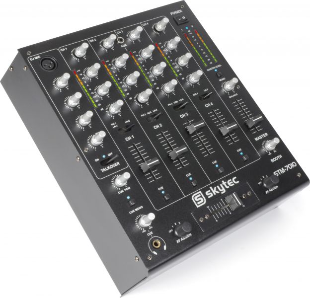 Vonyx STM-7010 Mischpult 4-Kanal DJ-Mixer USB