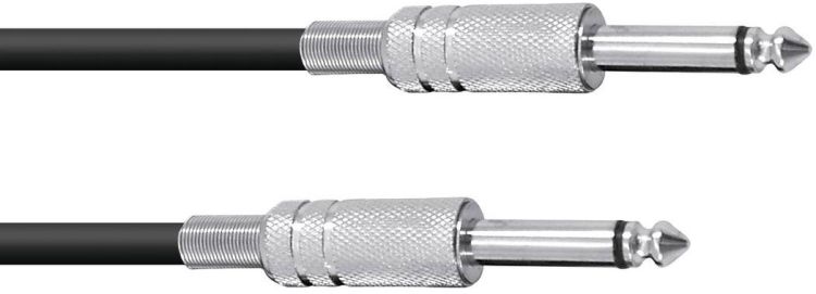 OMNITRONIC Klinkenkabel 6,3 mono 1m sw