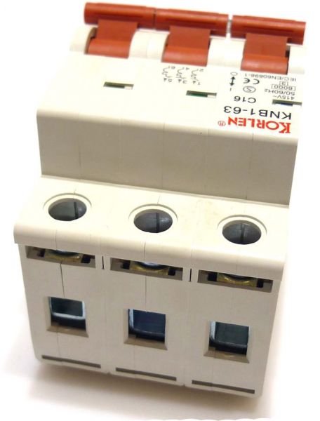 Sicherungsautomat 16A (C16) 3-Pol Korlen