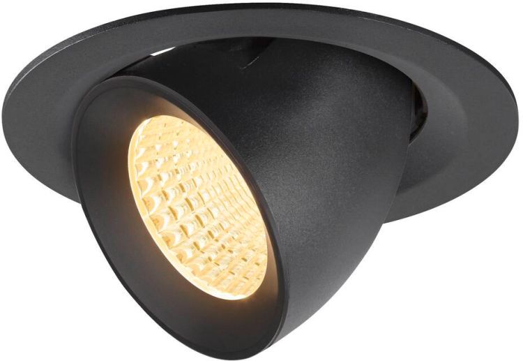 SLV NUMINOS® GIMBLE M, Deckeneinbauleuchte,, 3000 K, 55°, schwarz