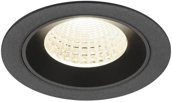 SLV NUMINOS® M, Deckeneinbauleuchte, 4000 K, 55°, IP20, rund, schwarz