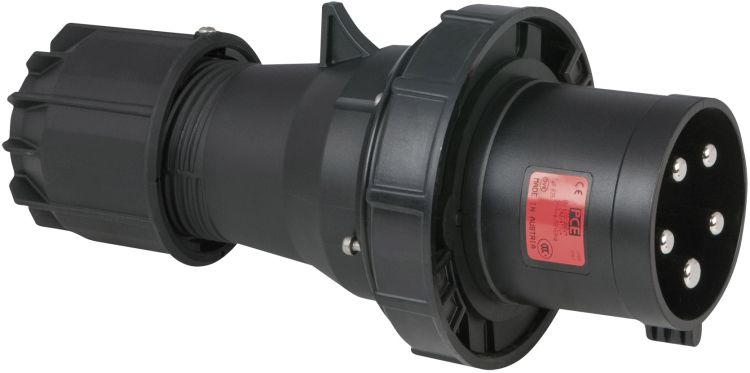PCE CEE 125A 400V 5p Stecker männlich - Schwarz, IP67