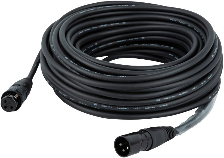 DAP-Audio FLR73 - IP65 DMX/AES-EBU XLR/M 3P auf XLR/F 3P Rean RCX3 Serie 20 m