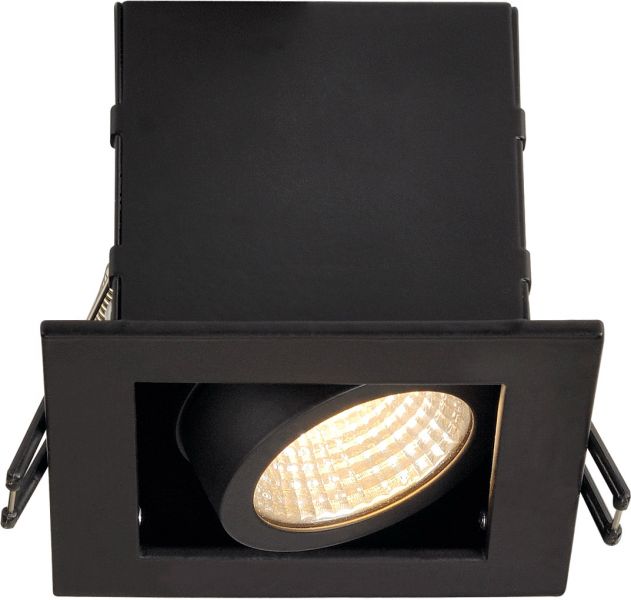 SLV KADUX LED Single DL Set, mattschwarz, 38°, 3000K, inkl. Treiber