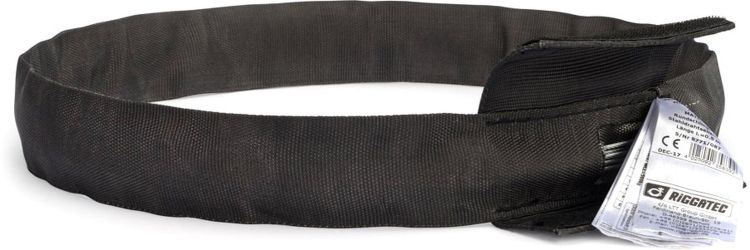 Riggatec Rundschlinge Steelflex Schwarz 1t, Nutzlänge:1,5 m - Umfang:3,0 m