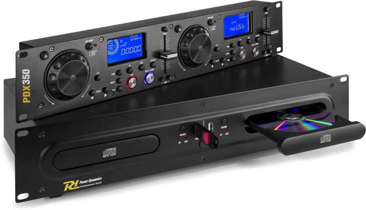 Power Dynamics PDX350 Doppel-CD/MP3/USB-Spieler