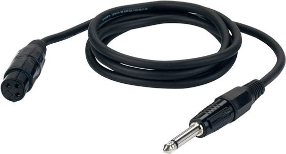 DAP FL02 - unbal. XLR/F 3 p. > Jack mono  1,5 m