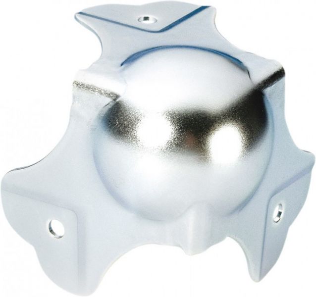 Adam Hall Hardware 4104 Kugelecke groß dreischenklig gekröpft 35 mm 3-Loch